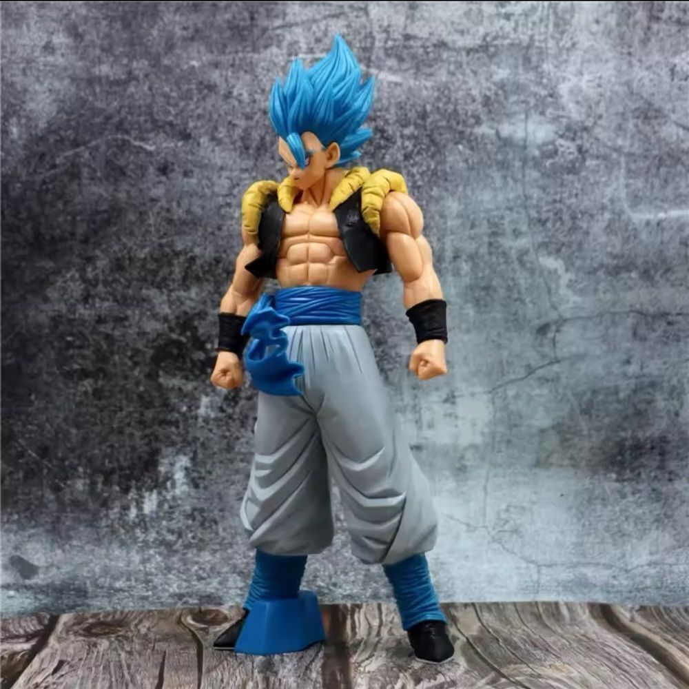 New 31CM Dragon Ball Z Super Saiyan Blue Gogeta Action Figure Anime - Picture 3 of 6